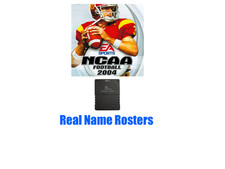 NCAA Football 2004 Real Name Roster Update Memory Card PS2 PlayStation 2 04