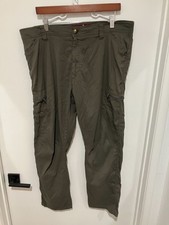 Wrangler Men's All Terrain Gear Outdoor Cargo Pants, Dark Gray, Size 38x30