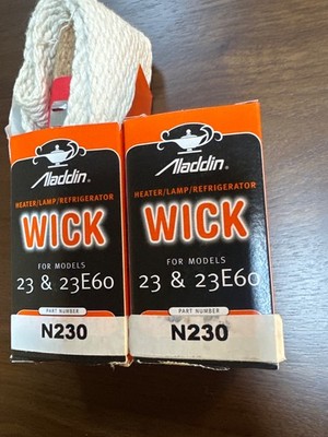 ALADDIN WICKS FOR 23 & 23E60 N230 P239936 LAMP HEATER REFRIGERATOR LOT OF 2