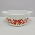Vintage 1970s PYREX 475-B "Friendship" pattern 2.5 quart ciderella casserole