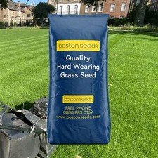 Boston Seeds Hardwearing Grass Seed 10kg Lawn Repair Family Garden 6.50 per kilo