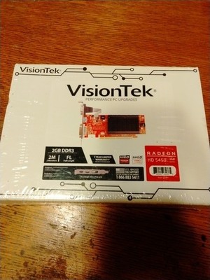 VisionTek AMD Radeon HD 5450 2 GB DDR3 PCI Express x16 Video Card Sealed