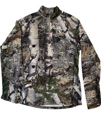 Mossy Oak Pullover Mens Medium Camo 1/4 Zip RealTree Hunting Outdoor Gorpcore