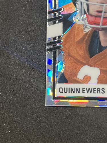2022 Leaf Pro Set Draft #PSB-QE1 Quinn Ewers Silver Cracked Ice Texas - Imagen 5 de 7