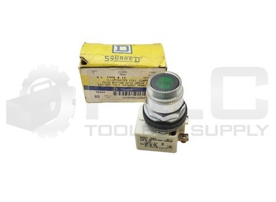 NEW SQUARE D 9001 K1L1G FULL GUARD PUSH BUTTON GREEN 35042 9001 KM1 /G *READ*