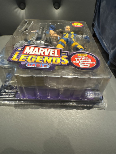 Variante de póster de lámina dorada Toybiz 2004 serie 6 cable Marvel Legends - Imagen 8 de 13
