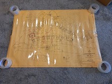 Vintage 1965 Map Fort McCoy Wisconsin 40 x 28 INCHES