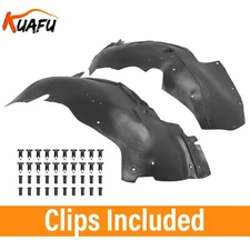 Driver & Passenger Inner Fender Liners w/Clips For 99-2007 GMC SIERRA 1500 2500