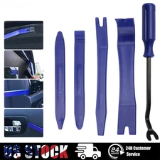 5Pcs Car Trim Removal Tool Set Hand Tools Pry Bar Panel Door Interior Clip Kit