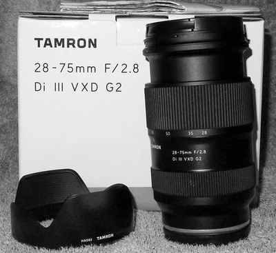 Objectif Tamron 28-75 F2.8 Di III VXD G2 pour Sony E- en très bon état - Photo 1/4