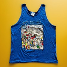 Vintage John Holladay 1991 The Bowler Sleeveless Shirt USA Made Size XL