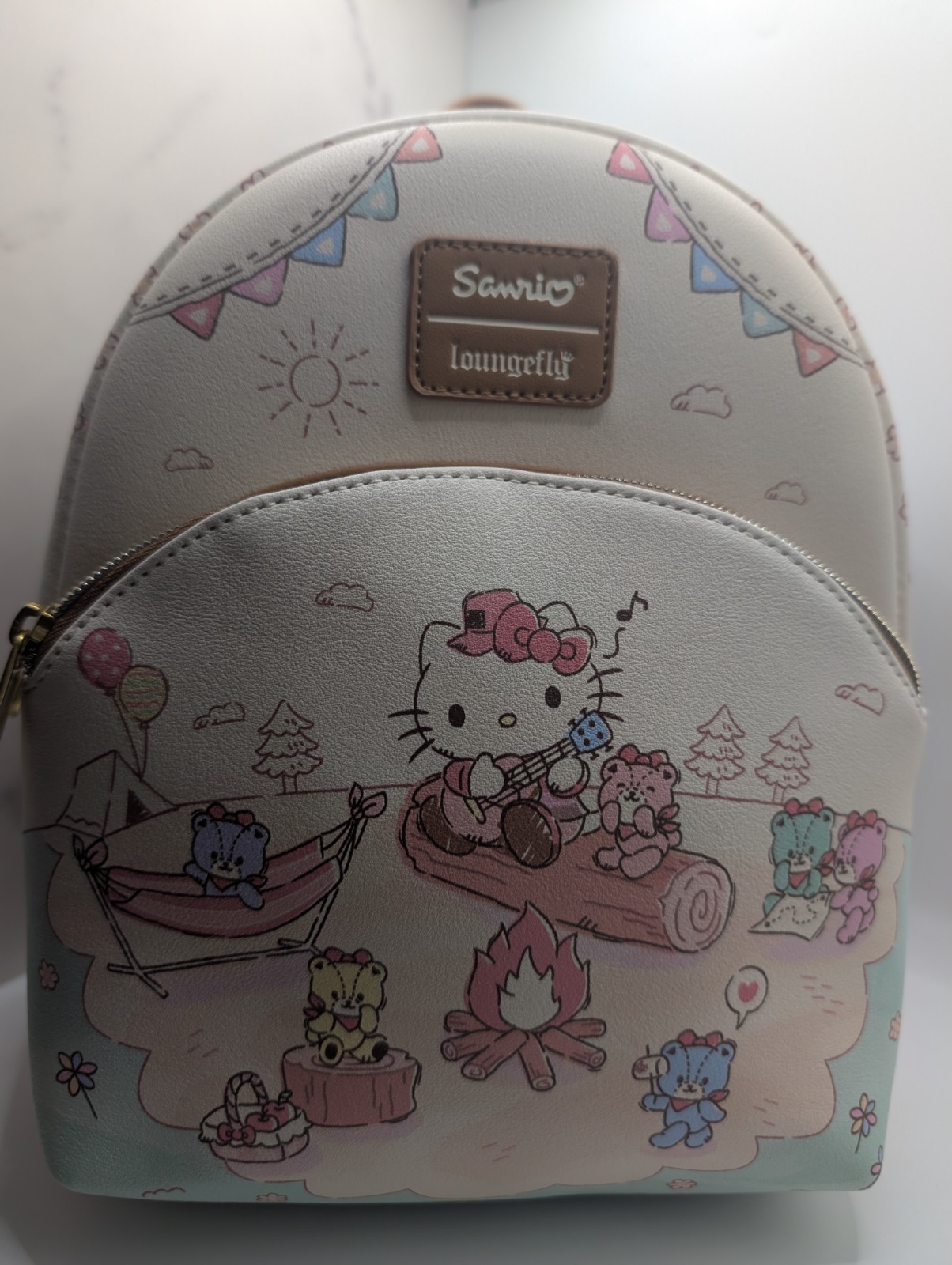 Loungefly Hello Kitty Tiny Chum Camping Mini Backpack