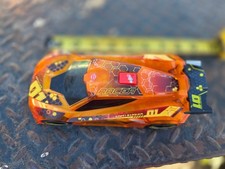 DICKIE TOYS Lightstreak Race Car With Lights Sounds 8 Inches Orange Used Works