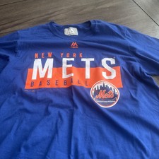 New York Mets - Men's M Majestic Long Sleeve Shirt NWOT free shipping