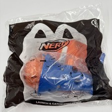 2023 McDonalds Nerf Happy Meal Toy 8 Launch and Catch Challenge Sealed