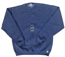VTG Russell Athletic Pullover Sweatshirt Youth XL Blue USA Made NWT NEW