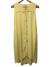 Fresh Produce Hilo Staple Mid Maxi Dress Yellow Sleeveless Women  s Large USA