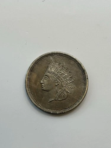 Vintage 1 Oz Silver Indian Head Cent Design Round 0.999 Fine
