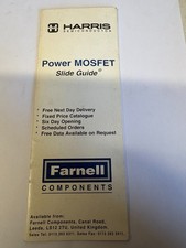 HARRIS SEMICONDUCTOR POWER MOSFET SLIDE GUIDE