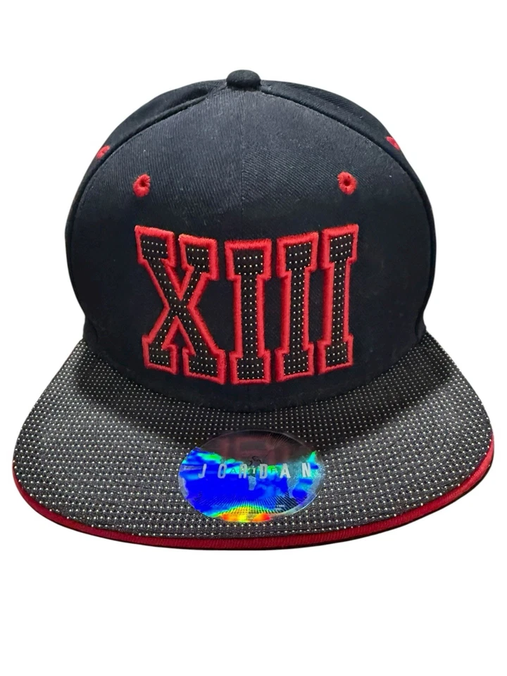 Boné Air Jordan 13 XIII Bred masculino bordado jumpman Snap Back OSFA - Imagem 2 de 4