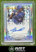 Arjun Nimmala 2024 Bowman Sterling 79/150 Prospect Auto Refractor Blue Jays