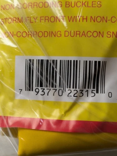 Lot of 5 Comfi-Wear RW-300 Heavy Duty 3-Piece PVC Rainsuits Yellow Size Medium M image 5