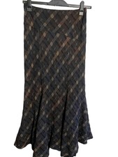 Midi Skirt With Mermaid Hem. Wool Blend. New With Tags. Size 12