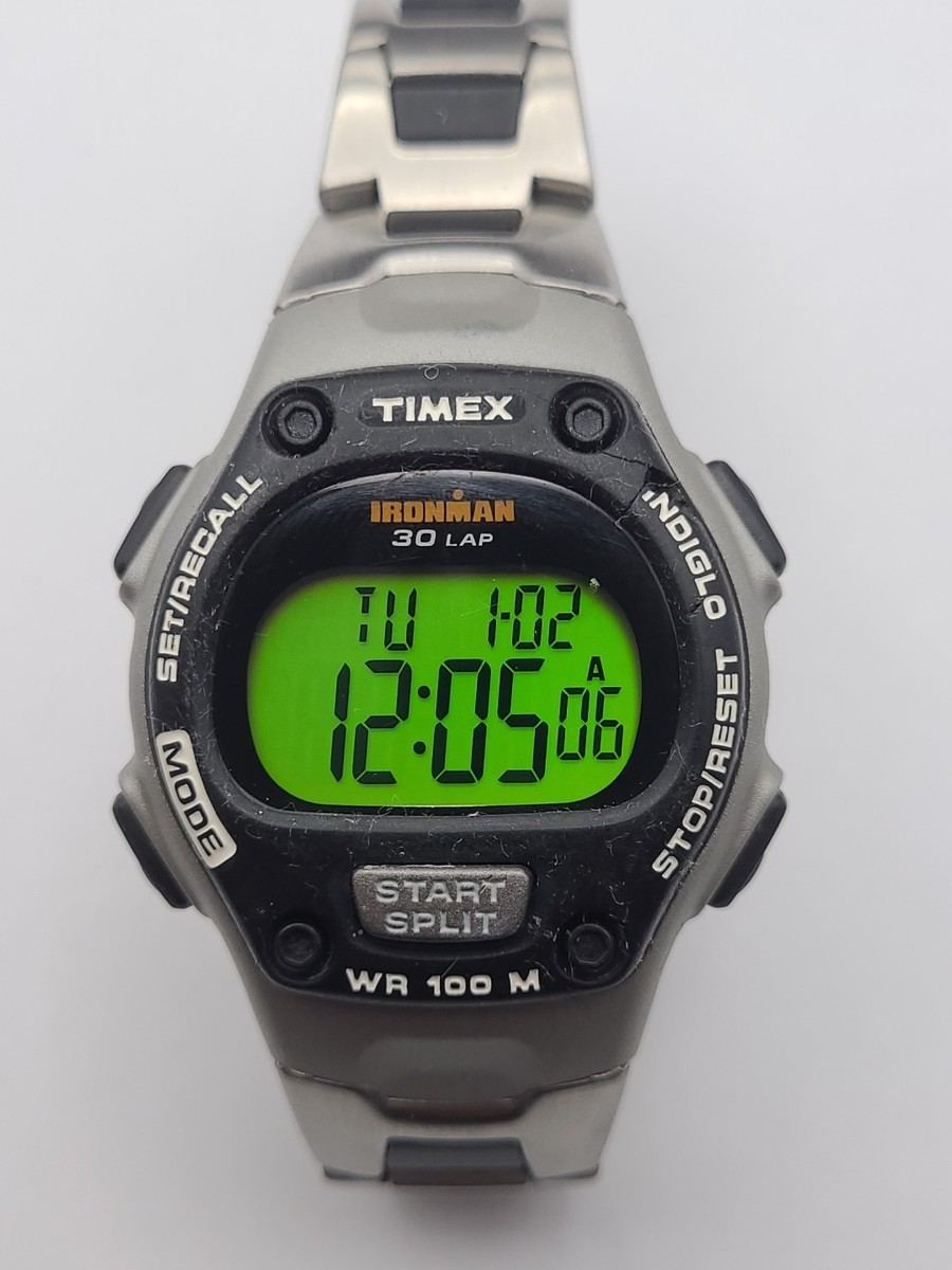 Timex Ironman Watch Womens 30 Lap Black Indiglo Digital  display picture 1