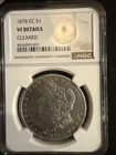 1878 CC Morgan Silver Dollar NGC VG Details Cleaned Carson City
