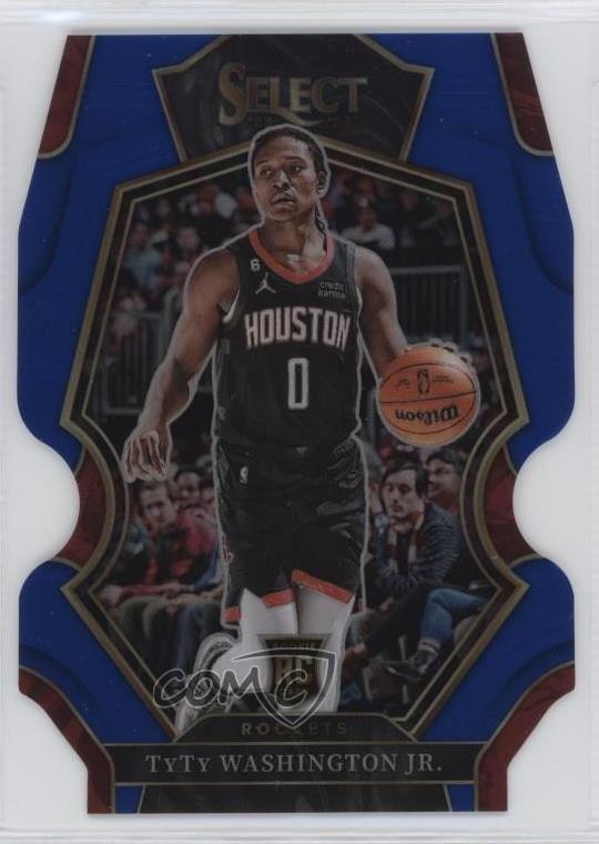 2022 Panini Select Premier Level Blue Prizm Die-Cut /249 TyTy Washington Jr 11es