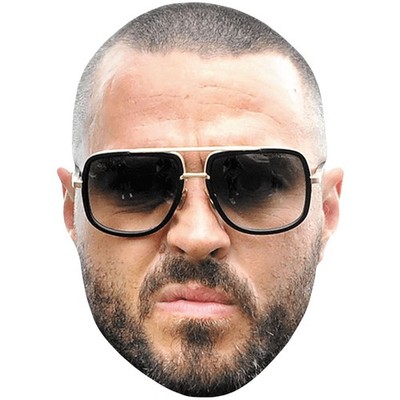 Matt Willis (Glasses) Celebrity Mask, Flat Card Face, Fancy Dress Mask
