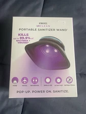Homedics Portable Compact Sanitizer Wand for Everyday Use Cleaner LED NEW