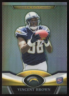 2011 Topps Platinum Vincent Brown #101 Rookie San Diego Chargers
