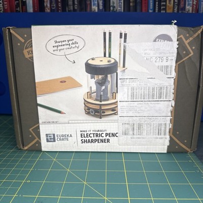 Eureka Crate Build Your Own ELECTRIC PENCIL SHARPENER new in box KiwiCo NEW