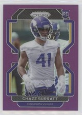 2021 Panini Prizm Rookie Purple Prizm 41/125 Chazz Surratt #419 0g27