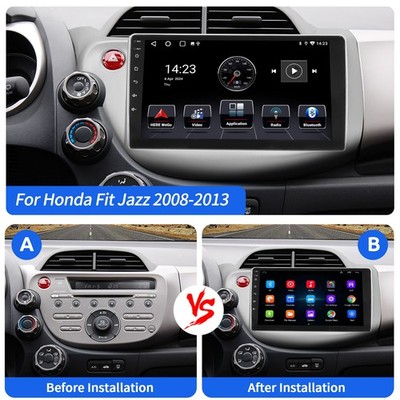 For Honda Fit Jazz 2008-2013 Apple CarPlay Car Stereo Radio Android 15 GPS Navi
