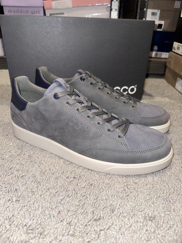 Ecco Men's Street Lite Leather Sneaker Comfort Shoe Moon Rock Steel Size 11-11.5 - Bild 1 von 6