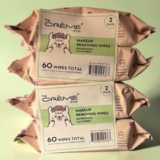 The Creme Shop Cucumber Makeup Removing Wipes 4 Pack X 30 Ct 120 Total Wipes 