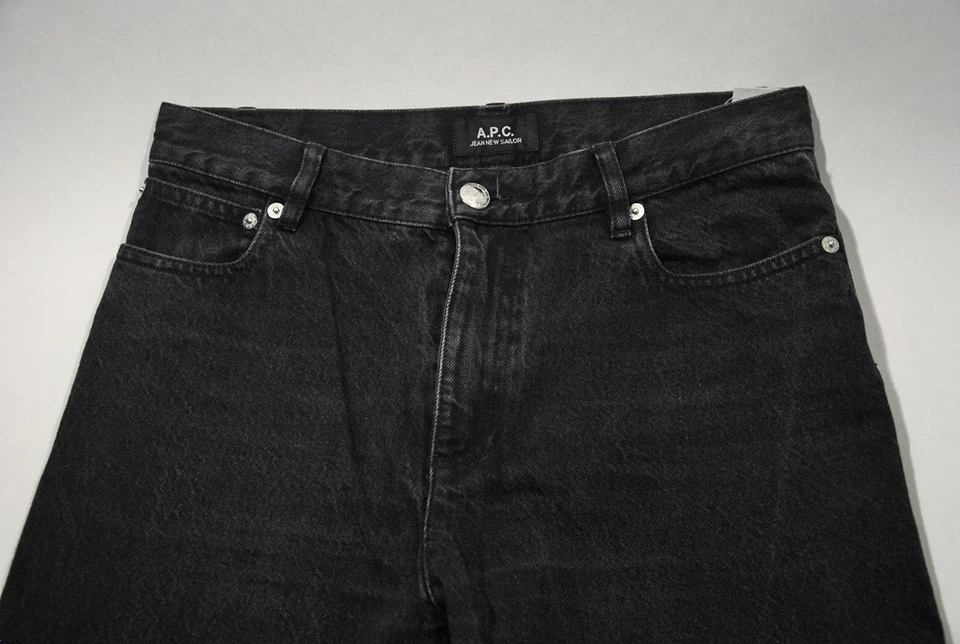 APC A.P.C. Jeans Pant Hose Denim High Rise Relaxed Dunkelgrau W27 - Bild 4 von 4