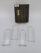 ♥ SET 4 PEZZI ANTIPASTIERA LUNGA SERAFINO ZANI VETRO VINTAGE DESIGN