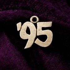 Retired James Avery '95 Year Charm Sterling Silver UNCUT Loop Pendant 1.11g