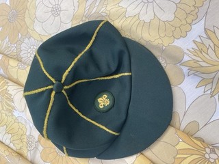 Vintage Peaked Cub Scout Green Cap