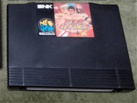 SNK Neo Geo AES ROM Cartridge Fire Suplex With Box & Manual Tested Used Japan