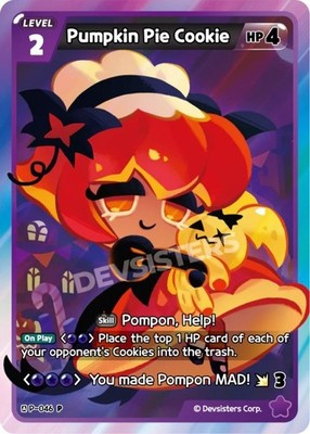 Pumpkin Pie Cookie (P-046)   Promo | Cookie Run TCG Collectible Card