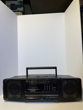 JVC PC-90 Boombox AM FM Tape Super Bass Horn Portable Component System Tested