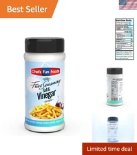 12 oz Chef's Fun Foods Salt & Vinegar Fries Seasoning - Resealable for Freshness