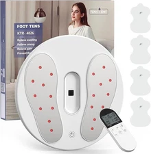 TENS EMS Foot Stimulator with Heating EVO Electric-Foot Massager Ergonomic Sole