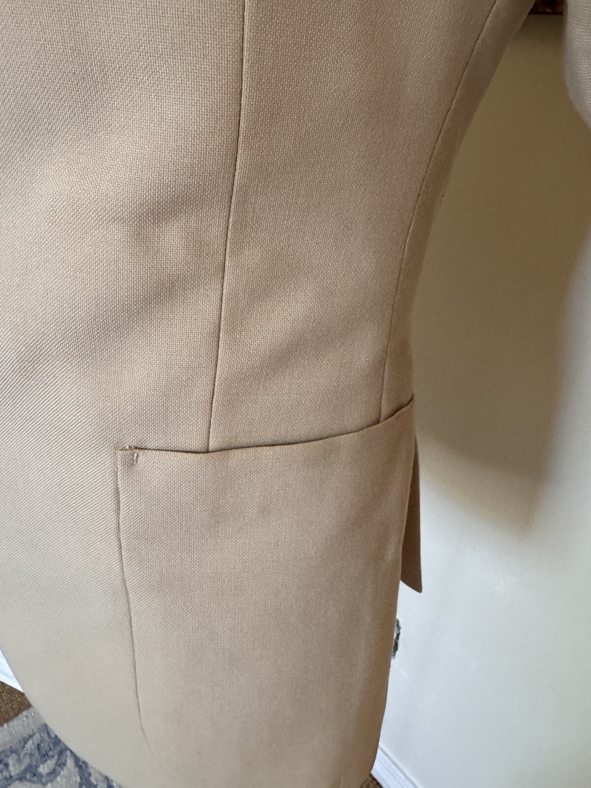 Giacca e gilet Yves Saint Laurent made in France vintage anni 70 in ecrù taglia 38