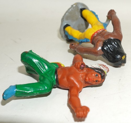 Indianer DDR Wildwest Gummi 5 Figuren Spielzeug Blechschmidt Hopf Bayer - Bild 16 von 16