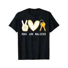 Cool Real Estate Art For Men Women Realtor Real Estate Agent T-Shirt